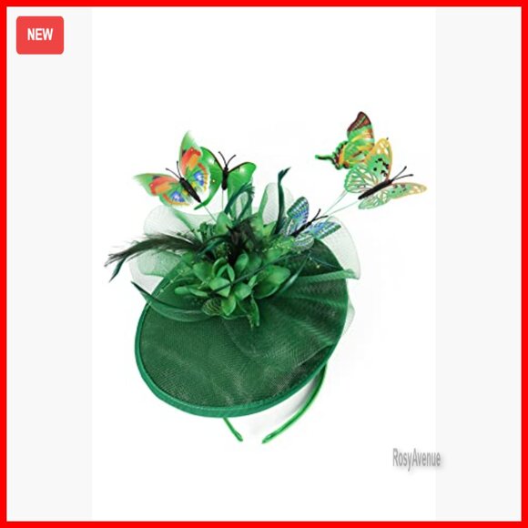 Butterfly Fascinator Hat Feather Headband for Wedding Tea Party